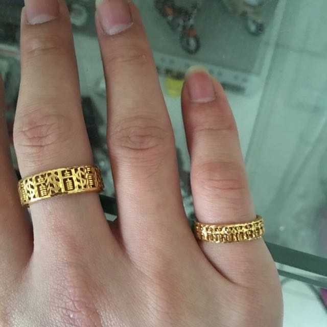 916 Gold 22k Abacus Ring Men S Fashion Watches Accessories Jewelry On Carousell