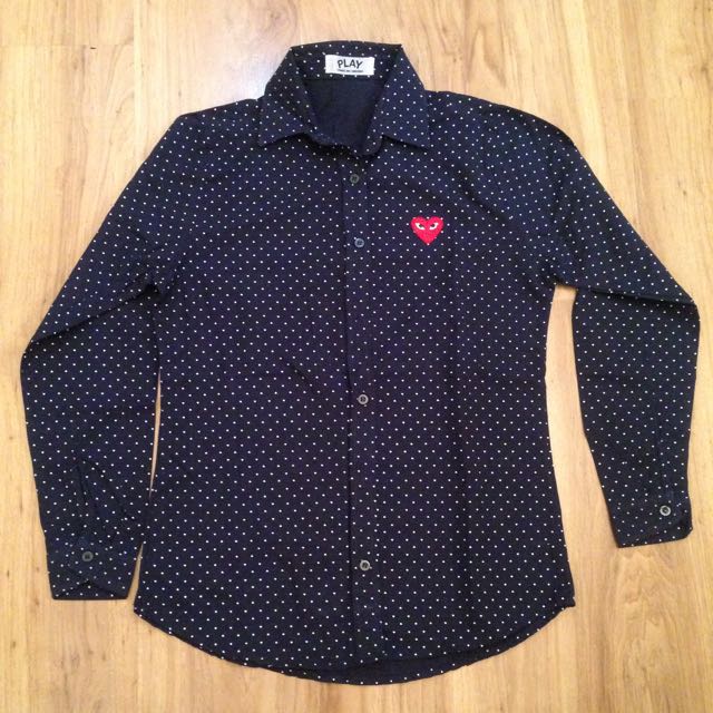 Comme des garcons play button down shirt women's store