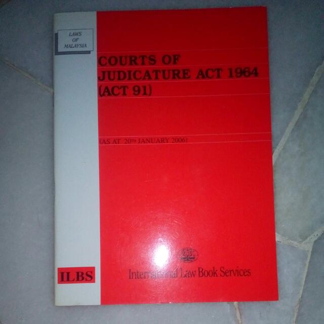 Courts Of Judicature Act 1964 Act 91, Books & Stationery, Books on 