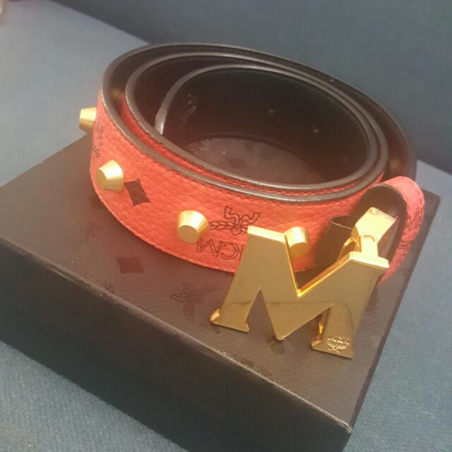 mcm studded belt