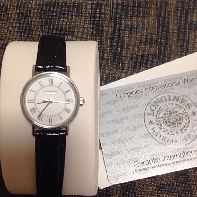 Mint Longines Ladies Leather Strap Watch Luxury Watches On Carousell Longines presence unisex gold pvd case black leather strap. mint longines ladies leather strap watch