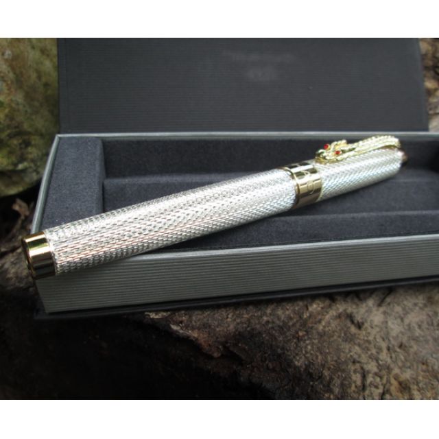 Pulpen Mewah Jinhao JH1200 Canetas Silver Pen Gold Clip With Box, Buku &  Alat Tulis, Alat Tulis di Carousell