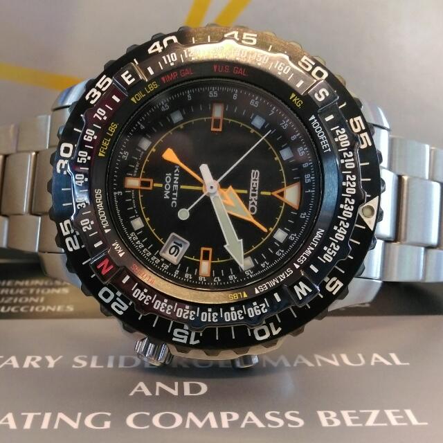 Seiko sales flightmaster kinetic