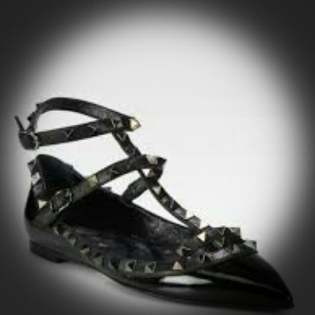Studded flats valentino inspired sale