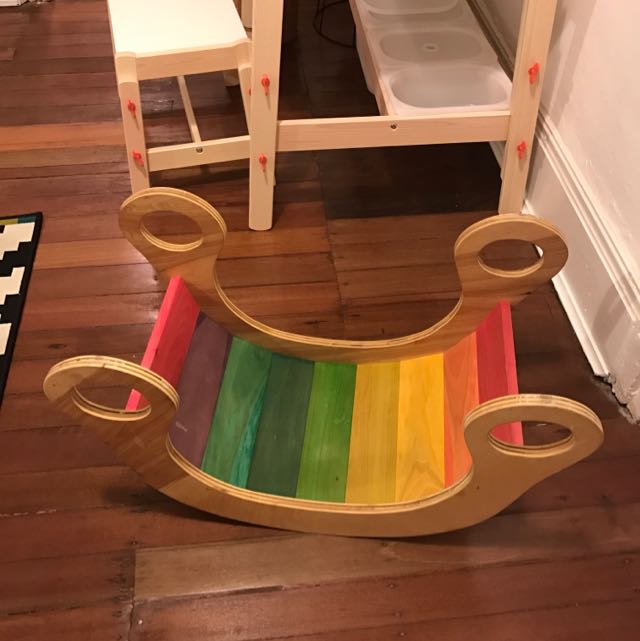 montessori rainbow rocker
