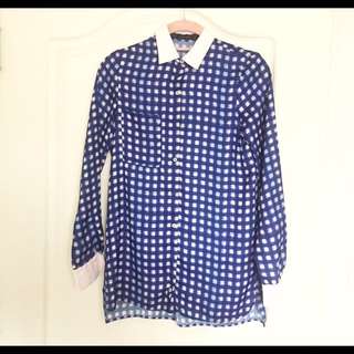 Zara 格紋襯衫