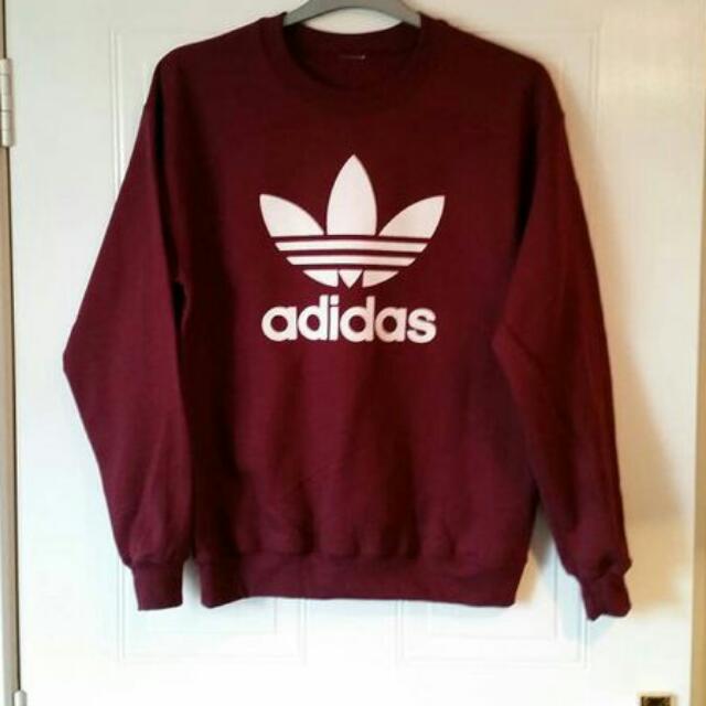 adidas maroon top womens