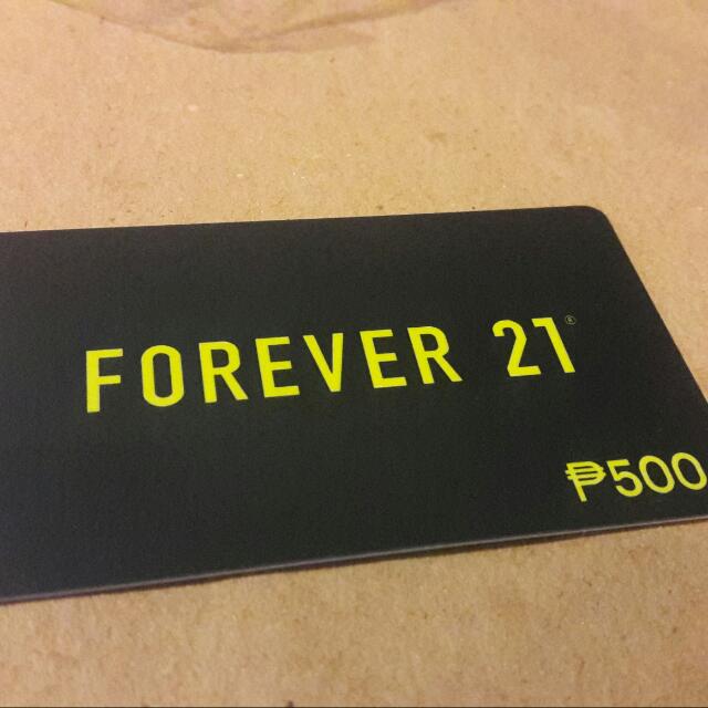 Forever 21 Php500 Giftcard, Tickets & Vouchers, Store Credits ...