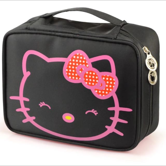 Hello Kitty Train Case Makeup Box For Kids Unboxing Youtube