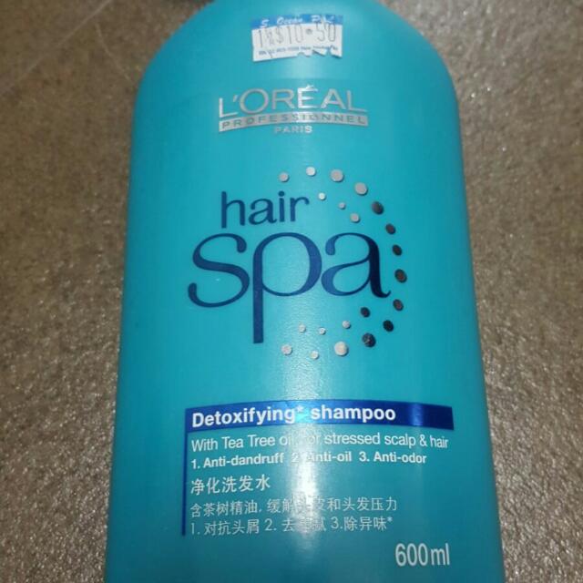 Loreal Hair Spa Detoxifying Shampoo 600ml, Beauty & Personal Care, Hair on  Carousell