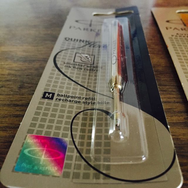 Parker Ballpoint Refill (Black/M), Hobbies & Toys, Stationery & Craft