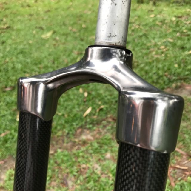Round Rigid Fork Saso Carbon Fiber Rigid MTB Fork, Sports Equipment, Bicycles & Parts ...