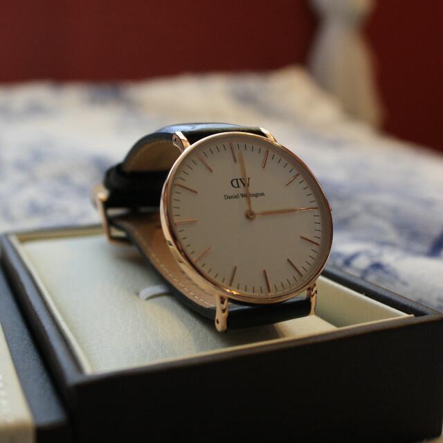 Daniel Wellington Classic leather Strap Classic Sheffield Rose