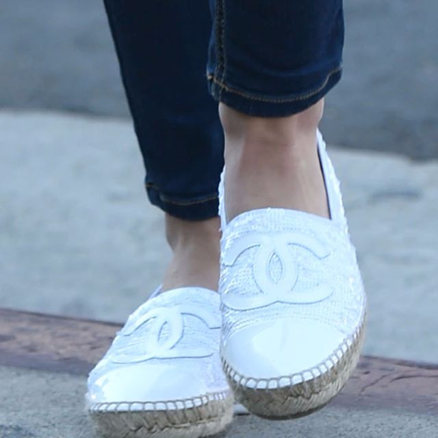 INSTOCK!! Sz38 Chanel Sequins Espadrilles (White), Women's Fashion,  Footwear, Flats on Carousell