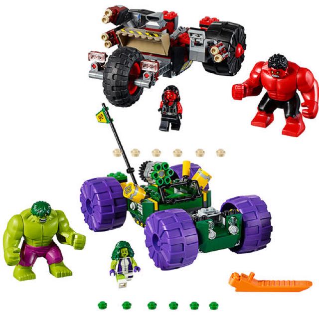 hulk v red hulk lego