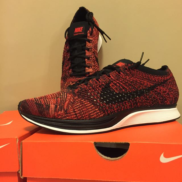 nike flyknit racer university red for sale