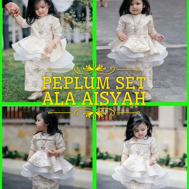 15 Trend Terbaru Baju Raya Anak Che Ta Lamaz Morradean