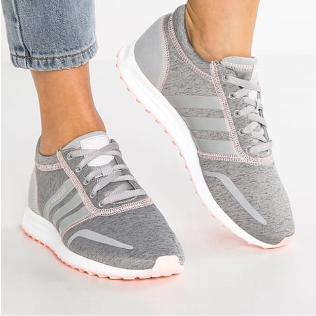 PO) Adidas Womens Los Angeles Grey Pink, Women's Fashion, Shoes on Carousell