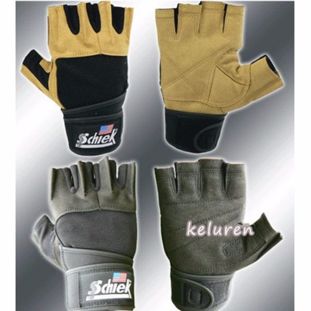 美国SCHIEK健身手套男士半指\/健美器械