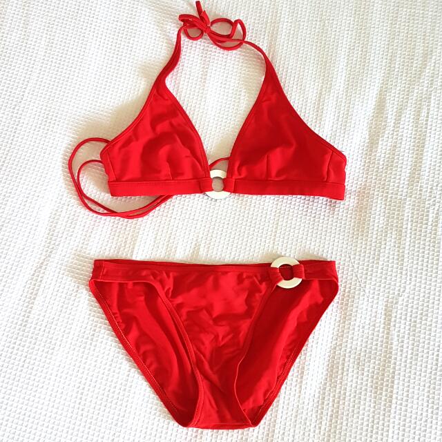 seafolly red bikini