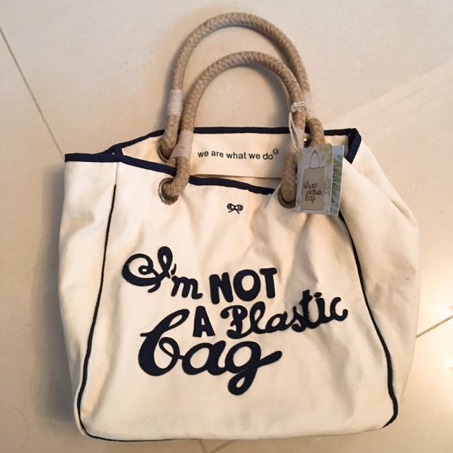 Anya hindmarch i am a plastic bag top