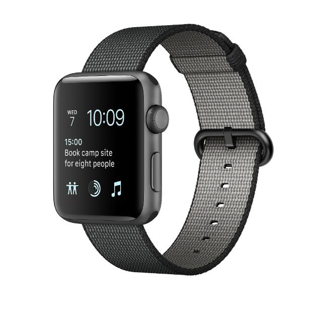 Apple Iwatch Series 2 Space Grey Aluminium Case With Black Woven Nylon Electronics Others On Carousell