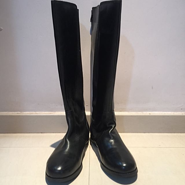Brand New Wide Calf Genuine Leather Boots Size 11W Women s