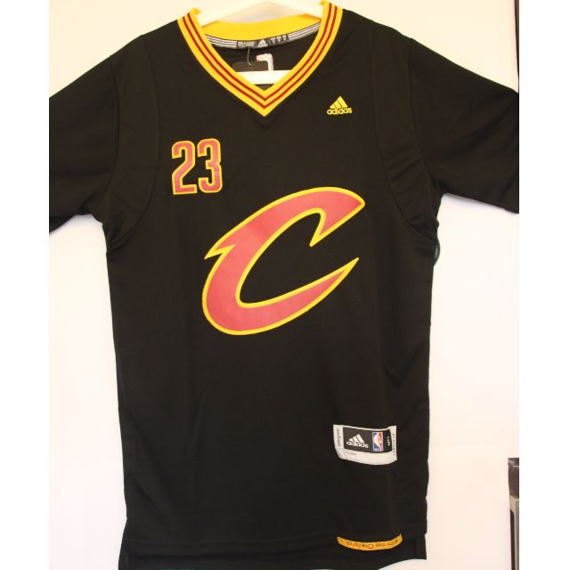 cleveland cavaliers black sleeved jersey