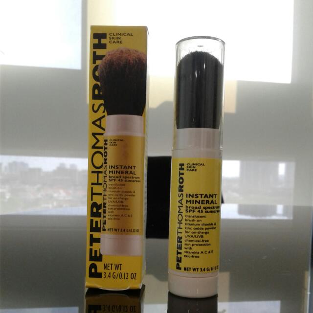 instant mineral broad spectrum spf 45 sunscreen