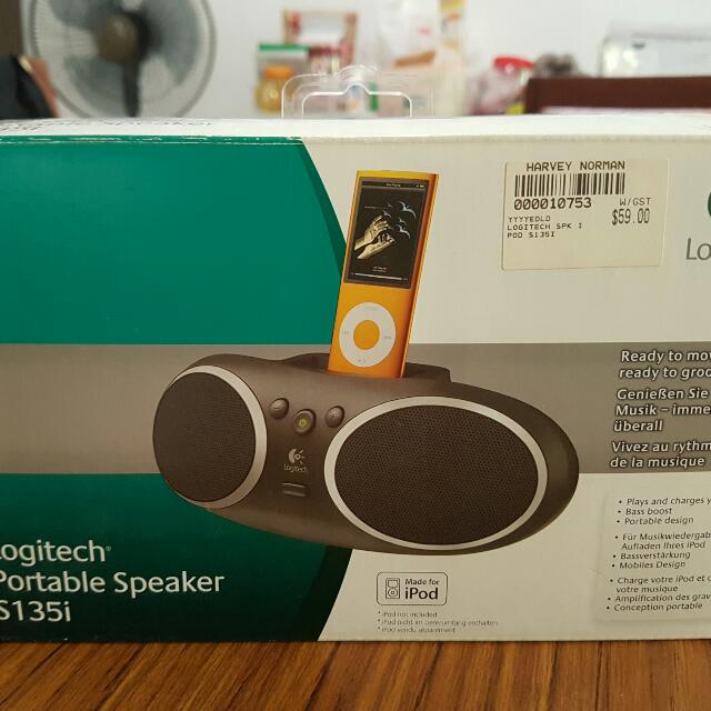 Logitech portable speaker s135i discount