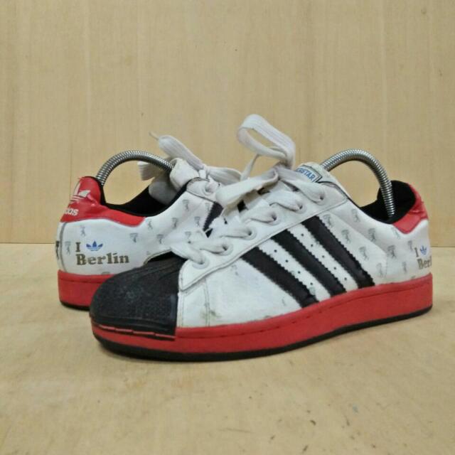 RARE : Adidas Superstar 35 Anniversary I LOVE BERLIN Men Shoes Size 8.5UK  LIMITED EDITION