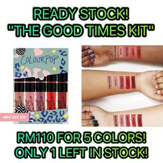 Colourpop 'The Good Times Kit' Ready Stock
