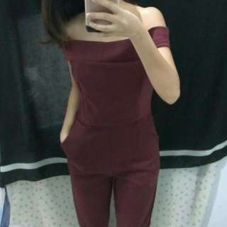 Burgundy Jumpsuit