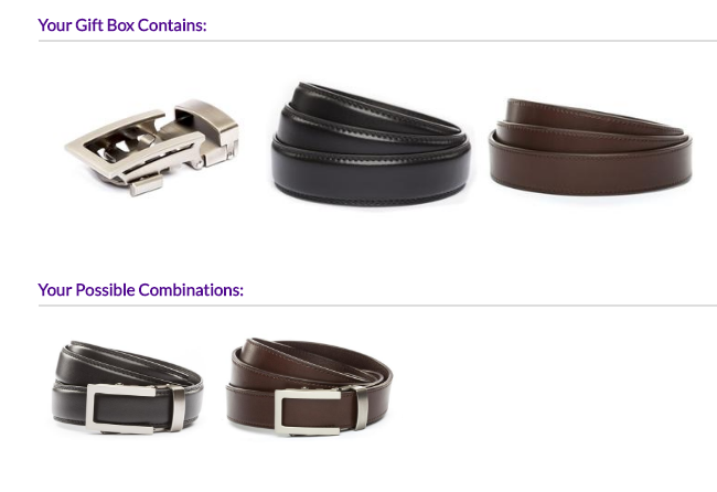 anson belt combinations