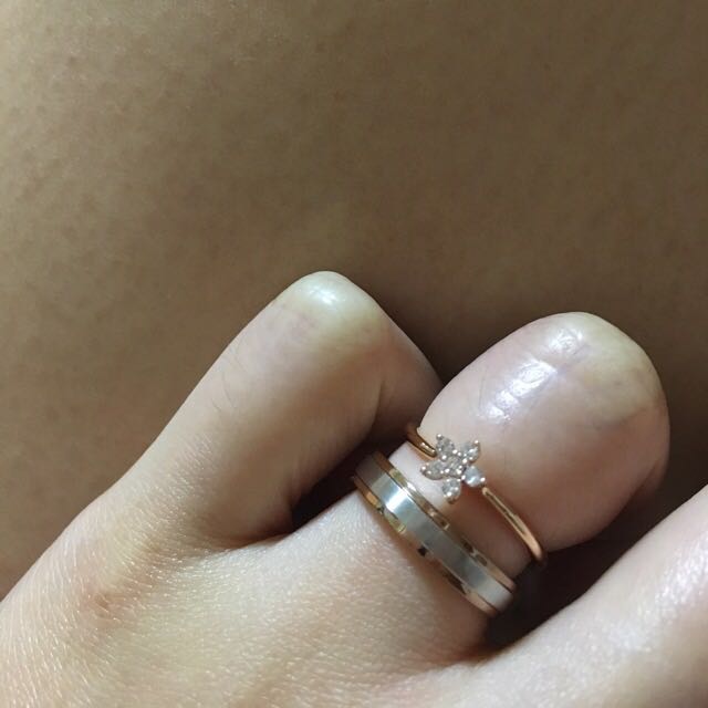 Goldheart Celestial Rose Gold Diamond Ring Women s Fashion