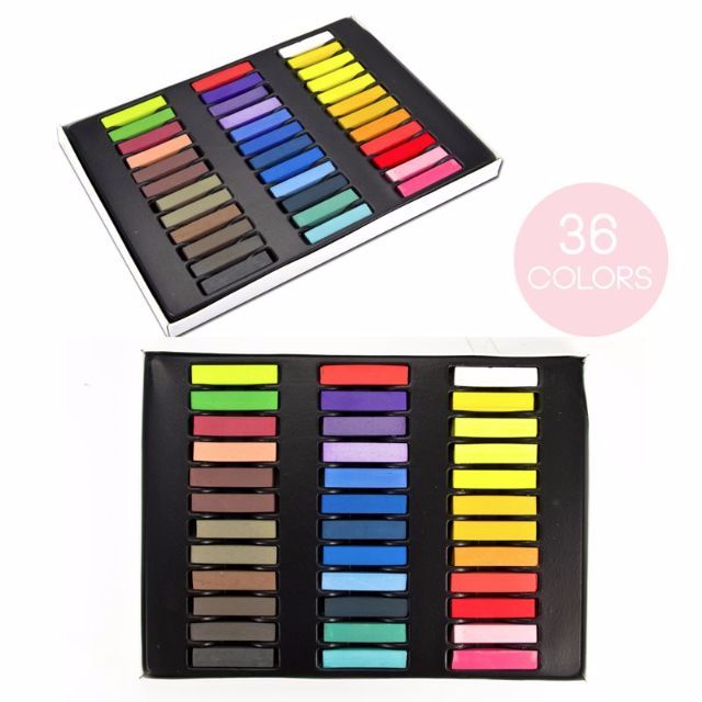 1 x D Blue Temporary Color Hair Rub Soft Pastel Chalk Colour Salon DIY Hairchalk