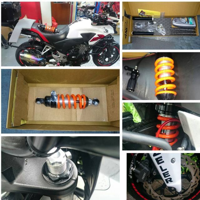 Honda CB400x Martris top end suspension, Car Accessories on Carousell