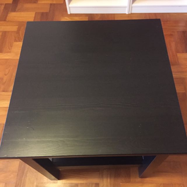 Ikea Hemnes Side / Coffee Table Black Brown Solid Wood, Furniture & Home Living, Furniture