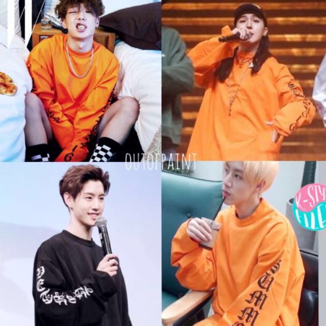 Vetements orange sweater cheap