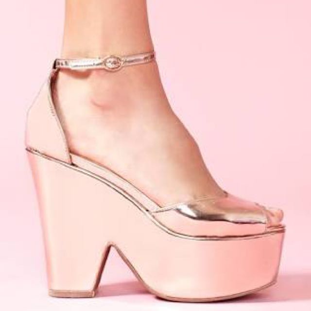 rose gold platforms