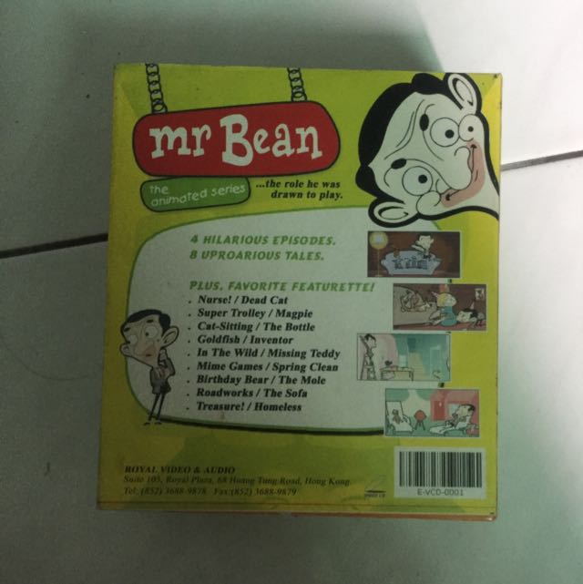 Mr Bean - The Animated Series 3 VCD per Box, TV & Home Appliances, TV &  Entertainment, TV Parts & Accessories on Carousell