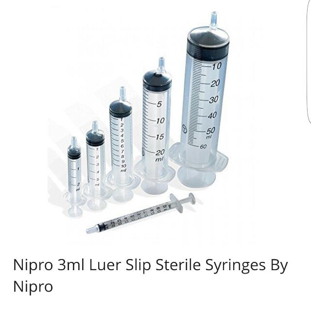 Nipro Luer Slip/luer Lock Syringe Without Needle nipro 3 50ml and