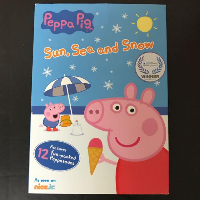 Peppa pig DVD Sun, Sea And snow, Babies & Kids, Babies & Kids Fashion
