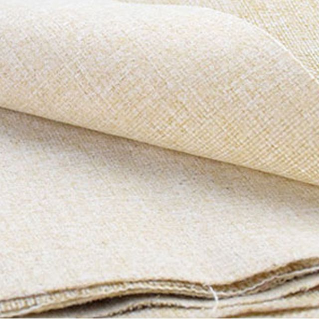 Plain color cotton linen fabric/kain diy cotton linen cloth