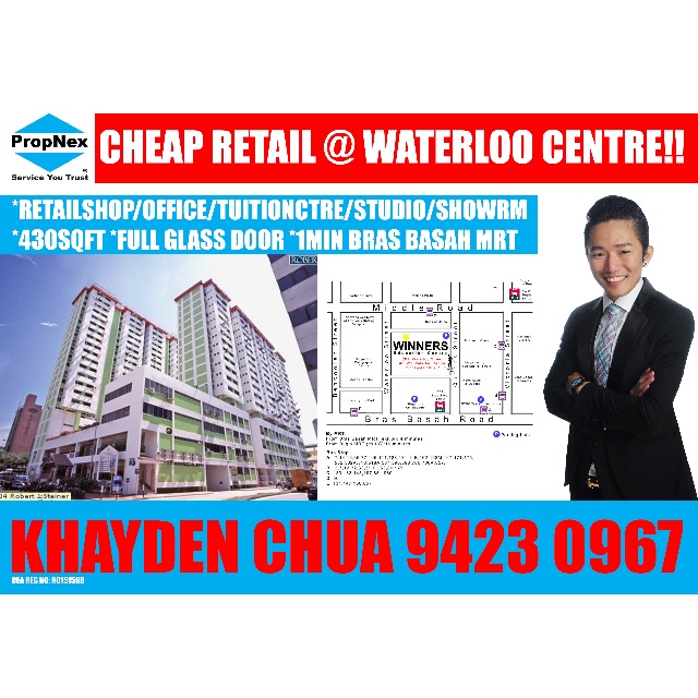 RETAIL SHOP / OFFICE FOR RENT D07 Waterloo Centre (2min to Bras Basah