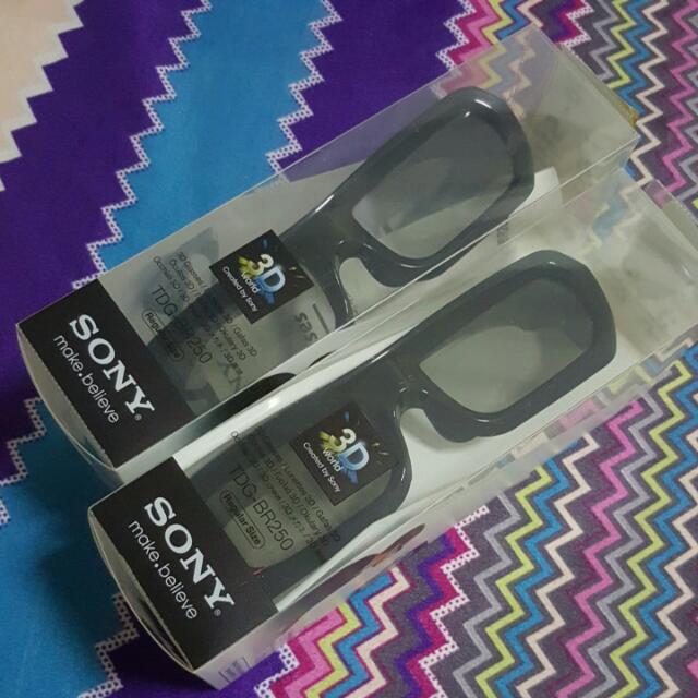 Sony 3D Glasses (TDGBR250), TV & Home Appliances, TV & Entertainment