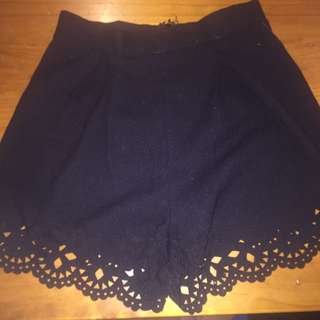 Black High Waisted Shorts