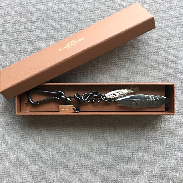 Coach feather keychain deals