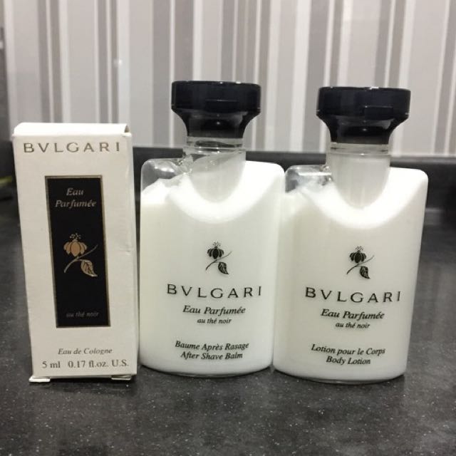 BVLGARI PERFUME, AFTER SHAVE BALM, BODY 