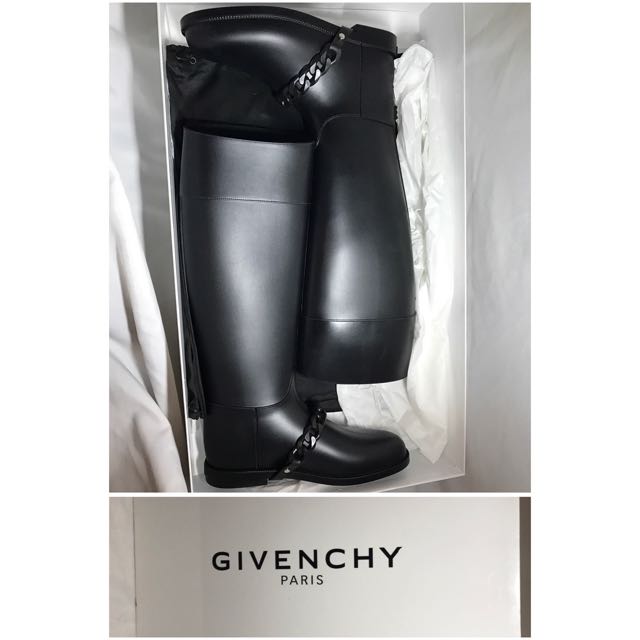 Givenchy 'Eva Chain' Tall Rain Boots 